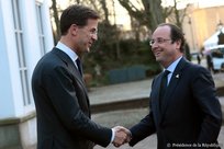 Mark Rutte en François Hollande