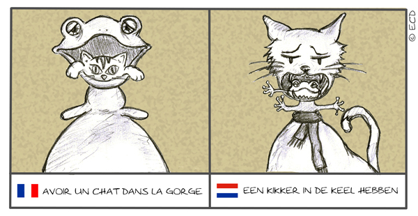 Gedachte Opmerkelijk Parelachtig MeliMelo n°1: "Avoir un chat dans la gorge" - Frankrijk in Nederland/ La  France aux Pays-Bas